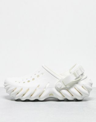 Белые сабо Crocs Echo