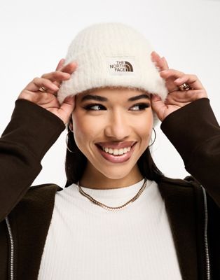 Белоснежная шапка на подкладке The North Face Salty Bae
