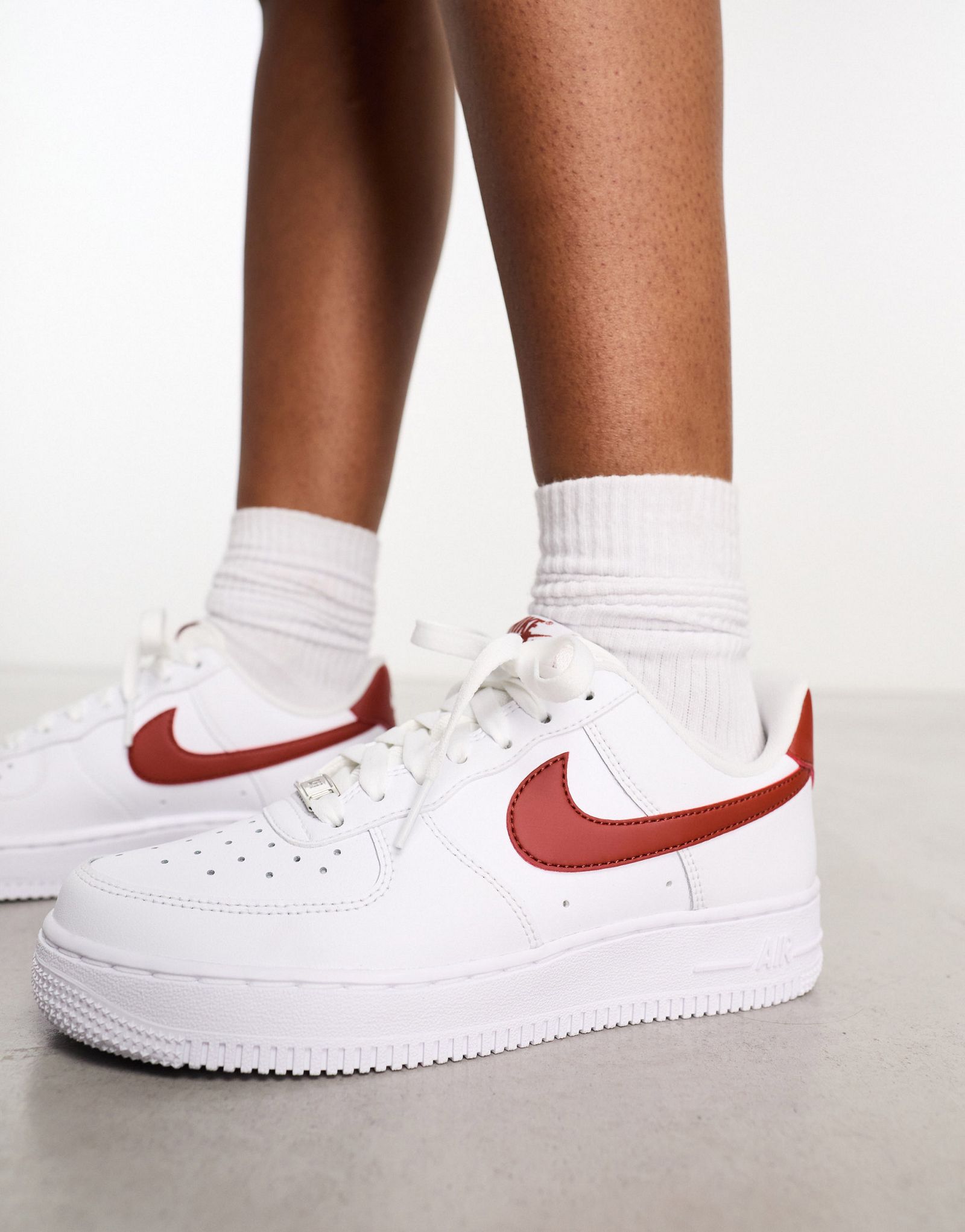 Air force ones white and orange best sale