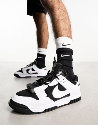 black and white air dunks