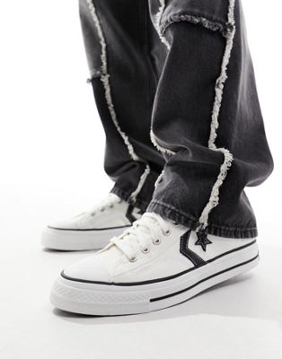 Белые кеды Converse Star Player 76 Premium с черной отделкой
