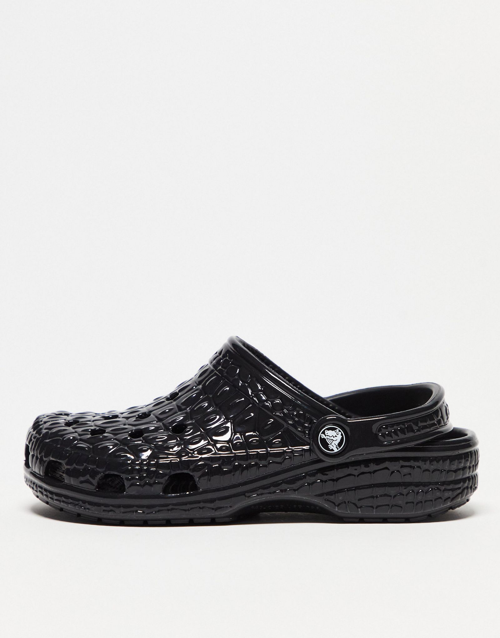 Сабо Crocskin Crocs Classic металлик черный 13890₽