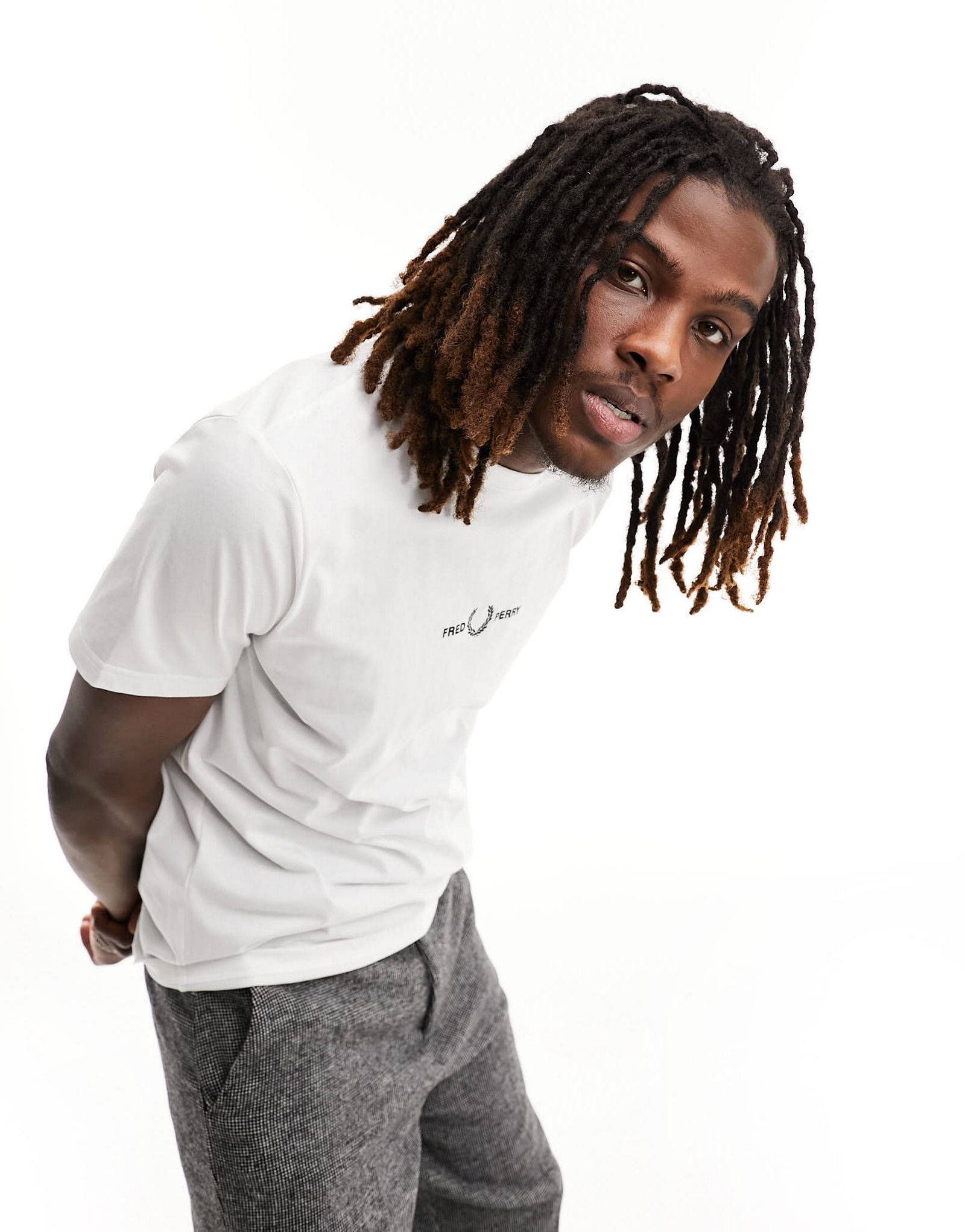 Белая футболка с логотипом Fred Perry 7690₽