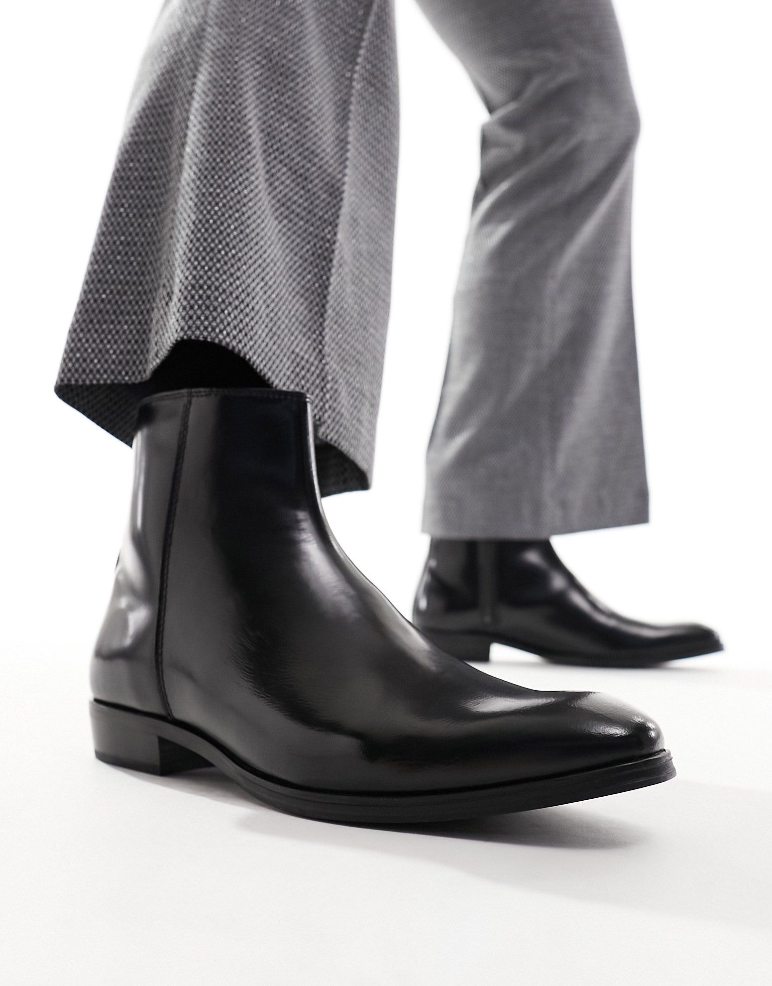 Черные ботинки на молнии River Island 18790₽