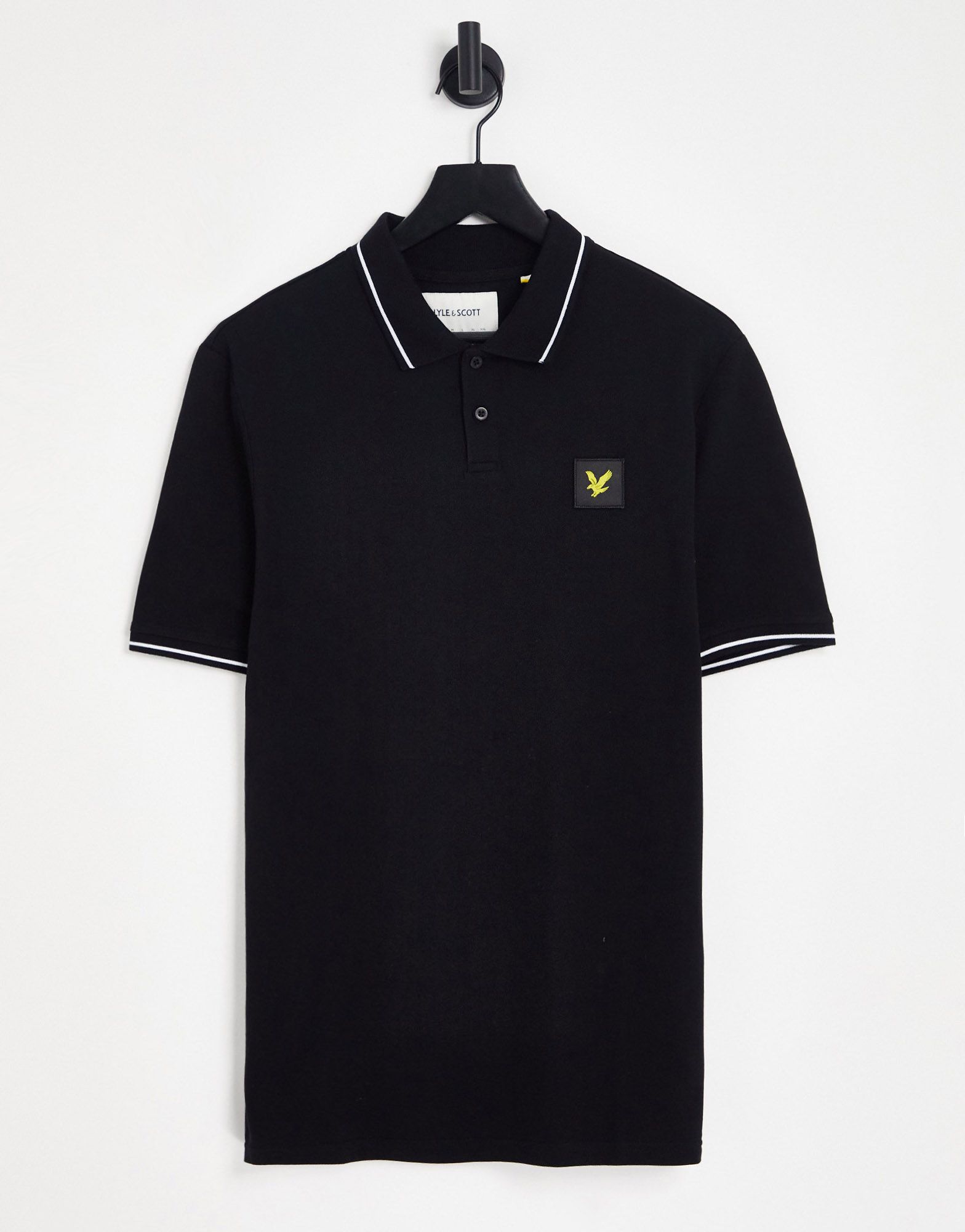 Черная футболка-поло с логотипом Lyle - Scott Casuals 