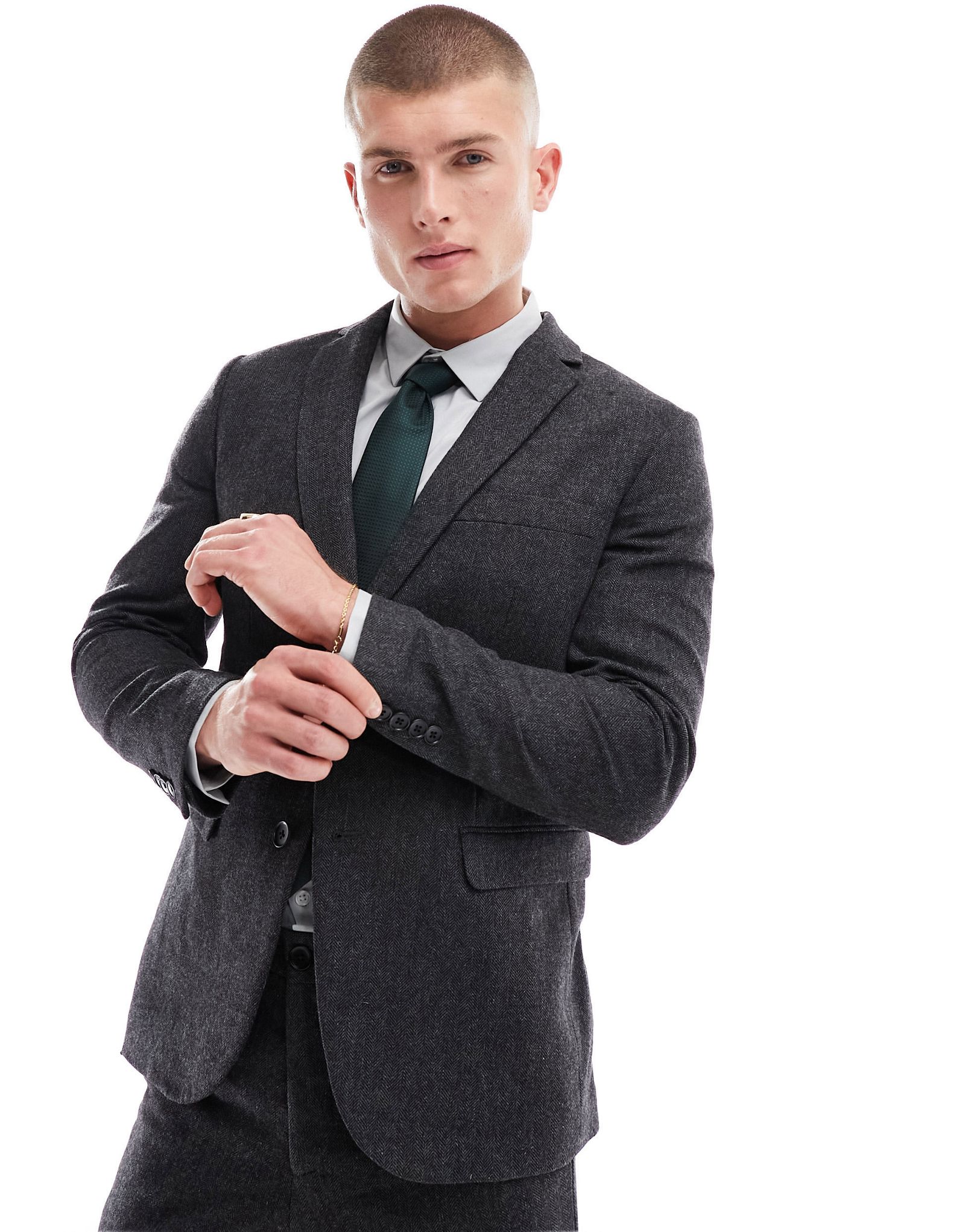 Темно-серый узкий пиджак Selected Homme 17490₽