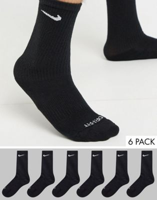 Черные мягкие носки Nike Everyday Plus, 6 пар
