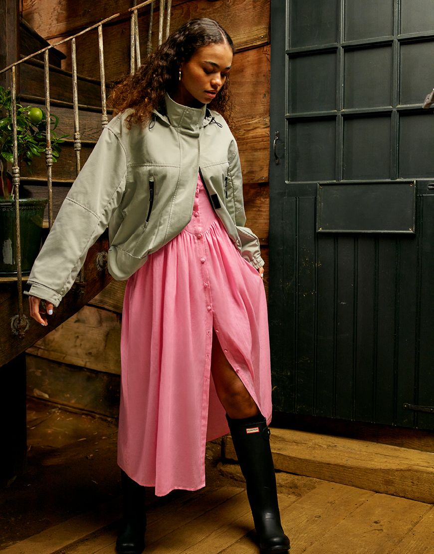 Серая куртка с карманами-книгой ASOS DESIGN 11890₽