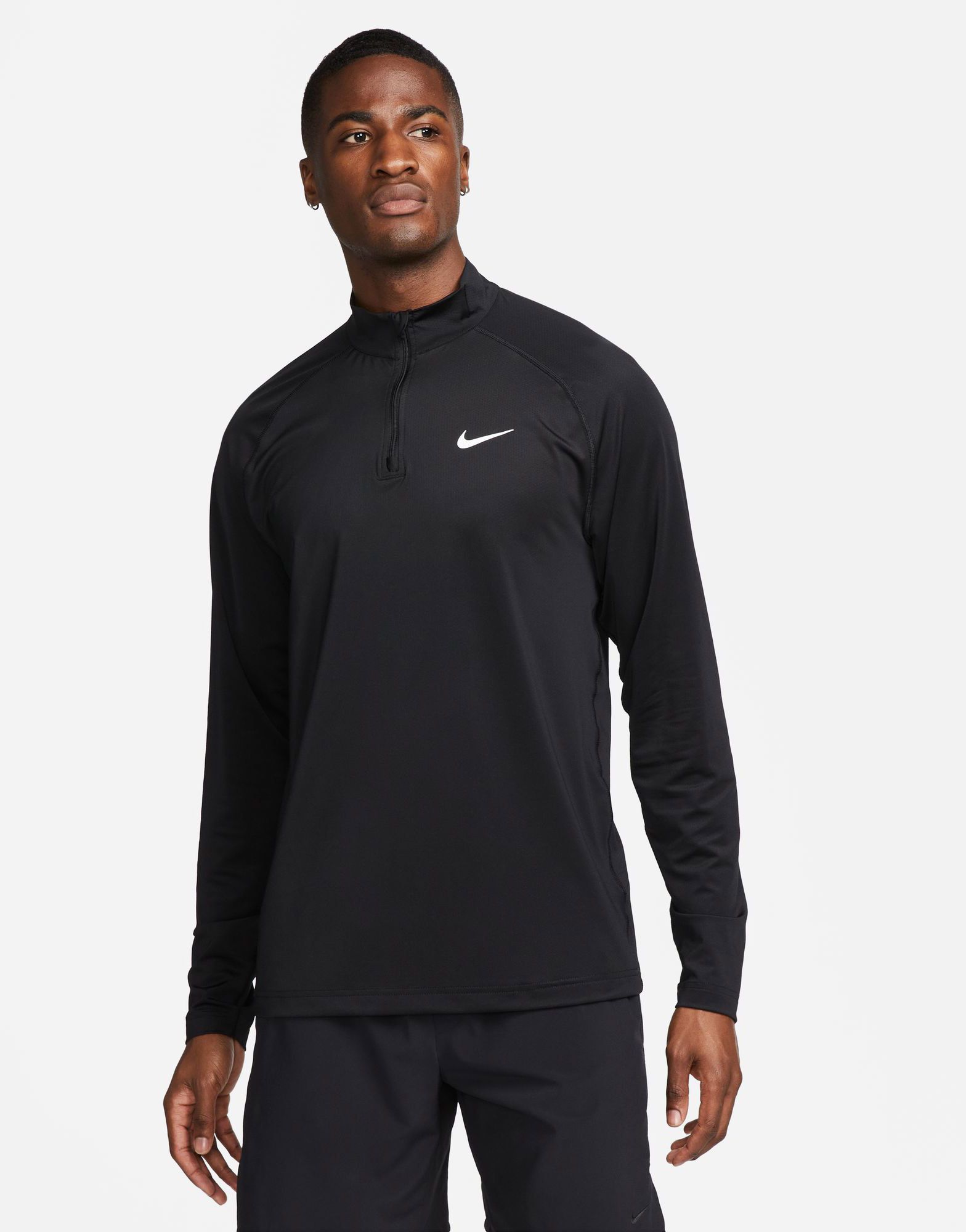 Черные длинные рукава с молнией в четверть Nike Training Dri-FIT Ready 9090₽