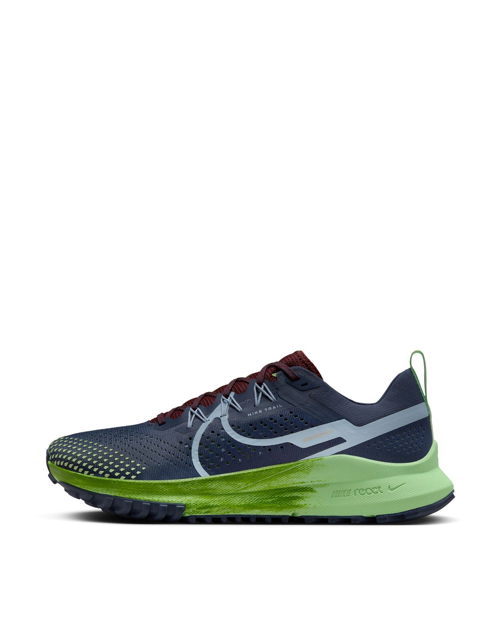Темно-синие и зеленые кроссовки Nike Running Pegasus Trail 4 18690₽