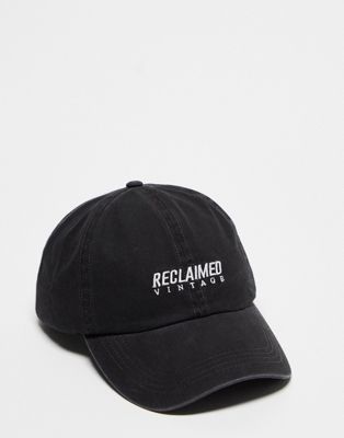 Черная кепка унисекс с логотипом Reclaimed Vintage