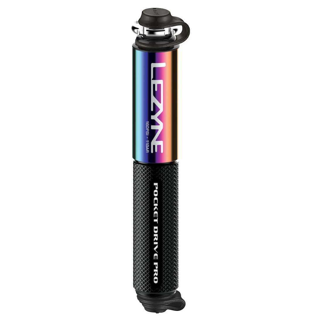Мини-насос Lezyne Pocket Drive PRO - Нео Металлик-Черный Neo Metallic-Black