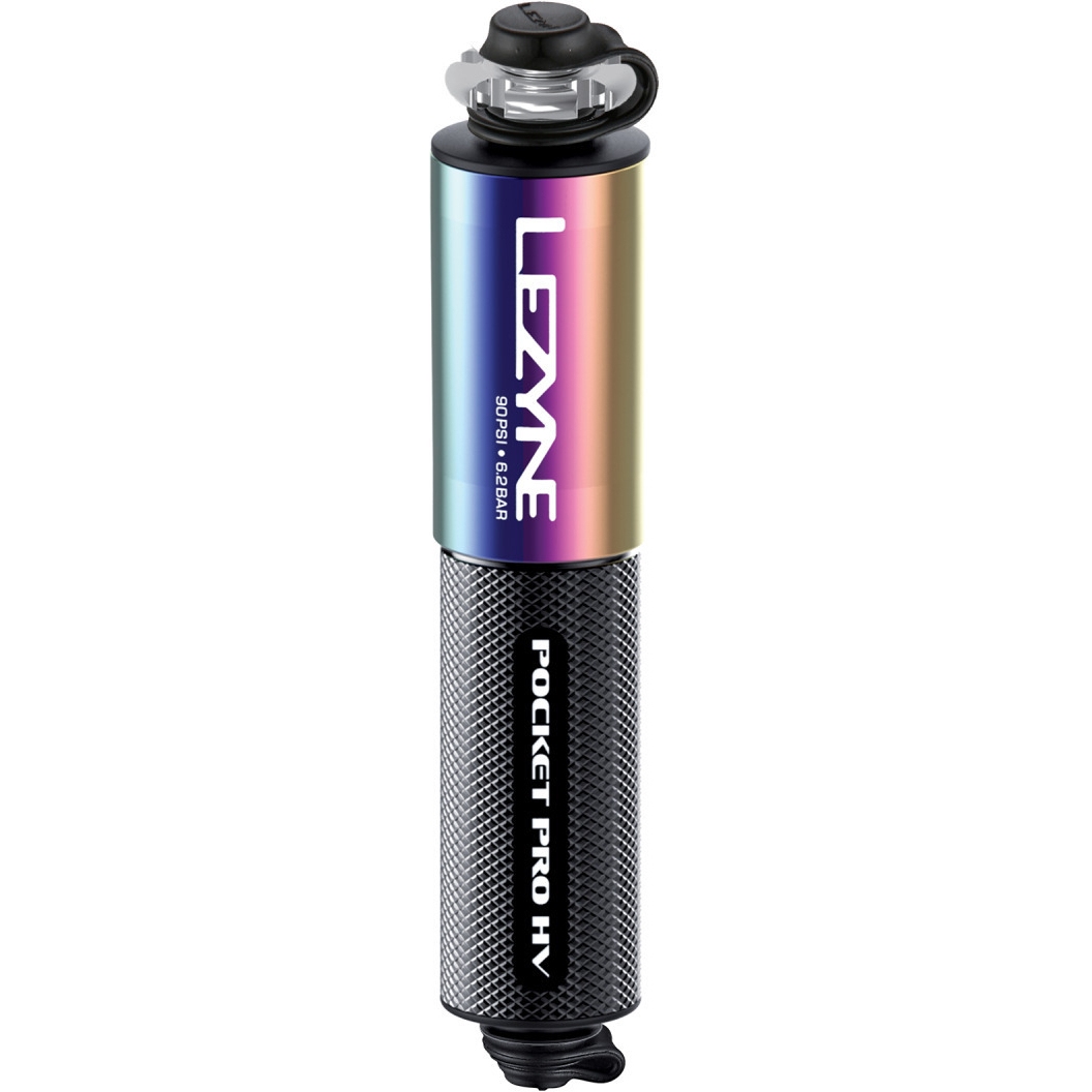 Мини-насос Lezyne с ЧПУ Pocket Drive Pro HV - neo металлик/черный neo metallic/black