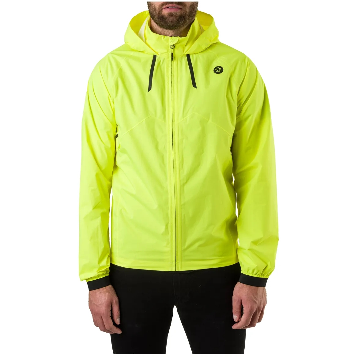 Мужская куртка-дождевик AGU Commuter Compact Hi-Vis - неоново-желтый neon yellow
