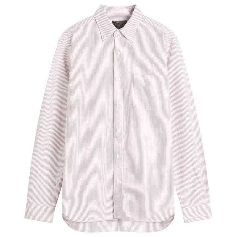 Beams Plus Button Down Candy Stripe Shirt