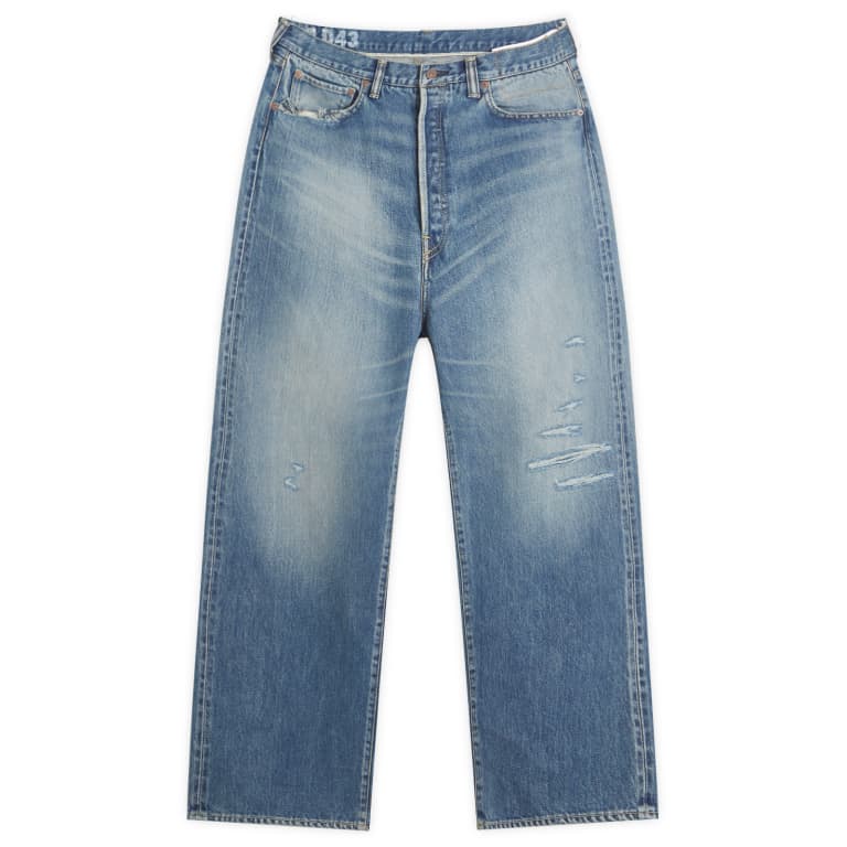 Visvim Social Sculpture 01 14 oz Loose Fit Damaged 43 Jeans 235790₽