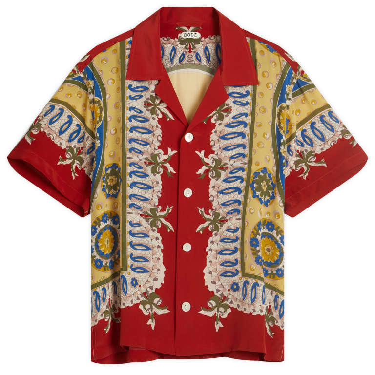 BODE Bricolage Short Sleeve Shirt