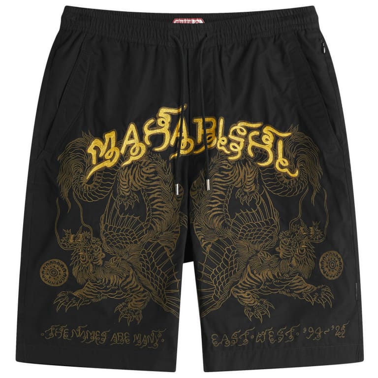 Maharishi Muay Thai Embroidered Tiger Dragon Shorts 75190₽