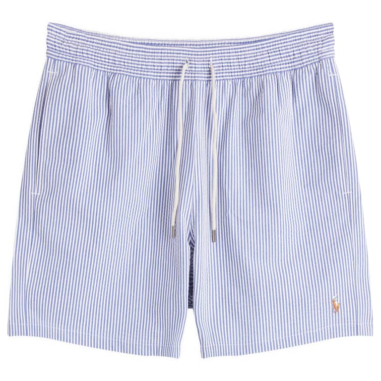 Плавательные шорты Polo Ralph Lauren Seersucker в полоску для путешественников