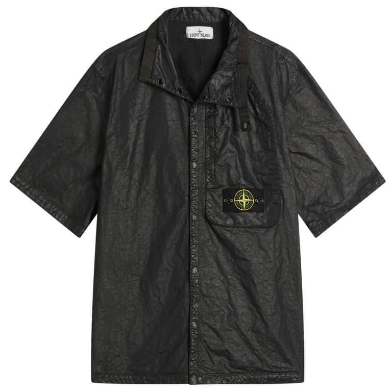 Stone Island Organic Nylon Panama-TC Short Sleeve Shirt