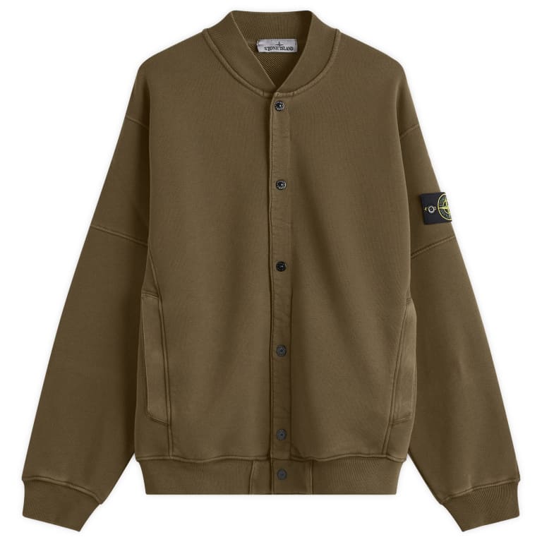 Stone Island Old Effect Fleece Bomber Jacket 98990₽