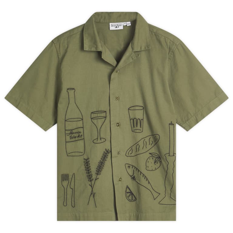 Service Works Picnic Embroidered Vacation Shirt