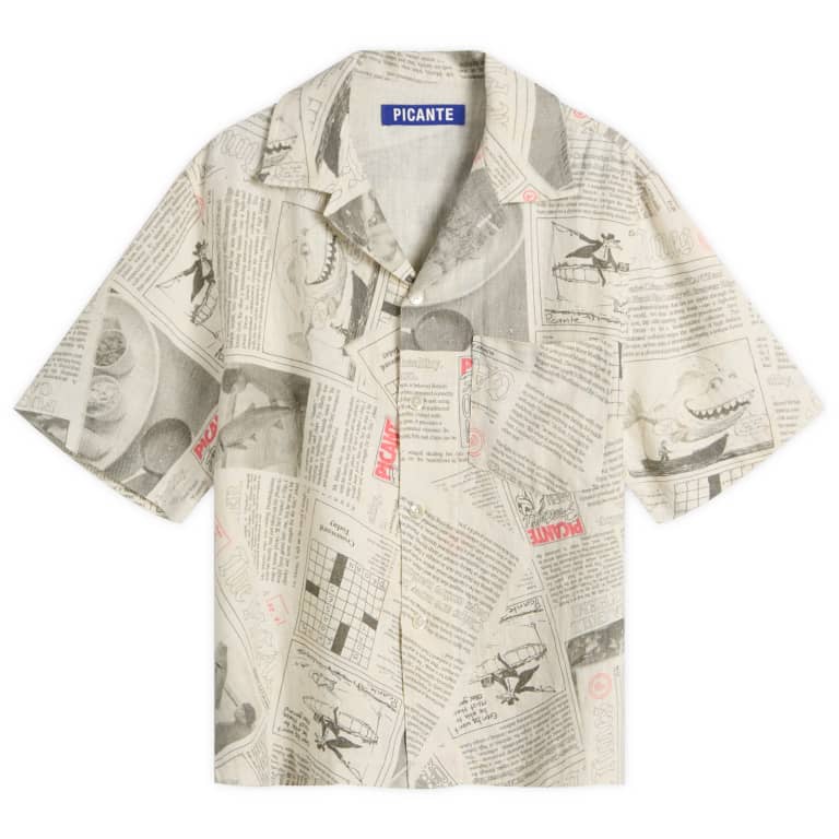END. x PICANTE Headline Printed Linen Short Sleeve Shirt