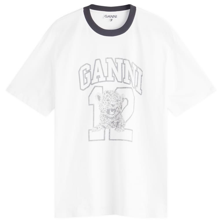 GANNI Basic Cotton Drop Shoulder T-Shirt Presented by END 15190₽