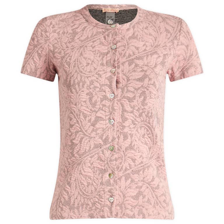 Fruity Booty Posy Jaquard Short Sleeve Top