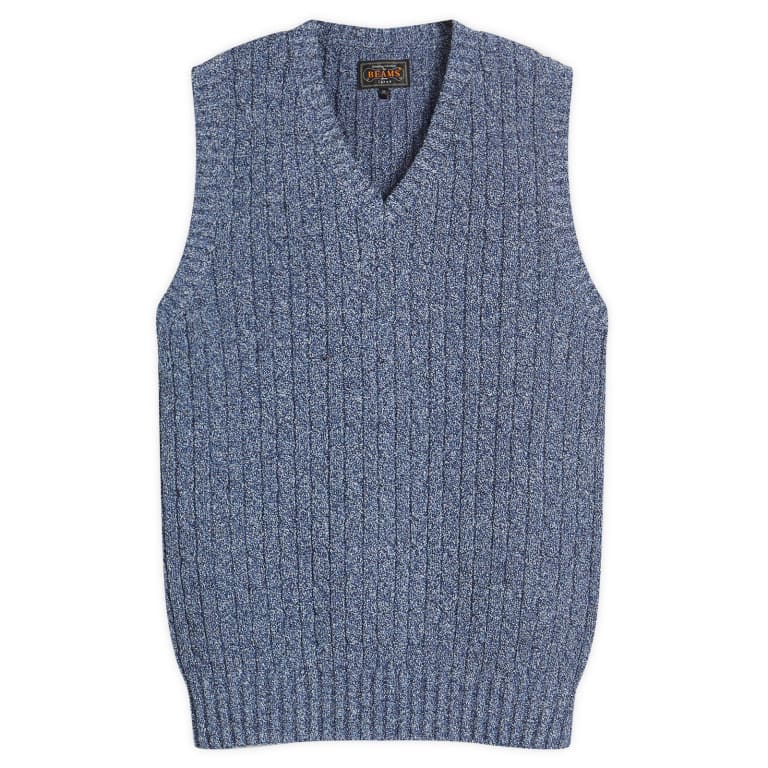 Beams Plus Cotton Linen Cable Vest