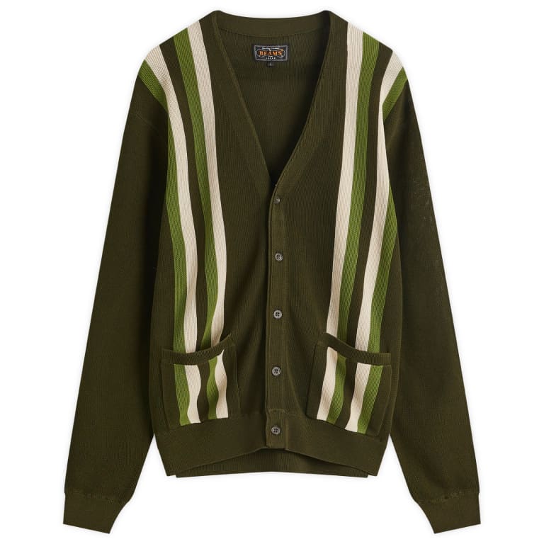 Кардиган с балками и полосой