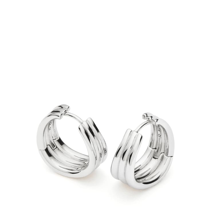 Серьги-кольца с тройным гребнем Missoma x Savi 24590₽