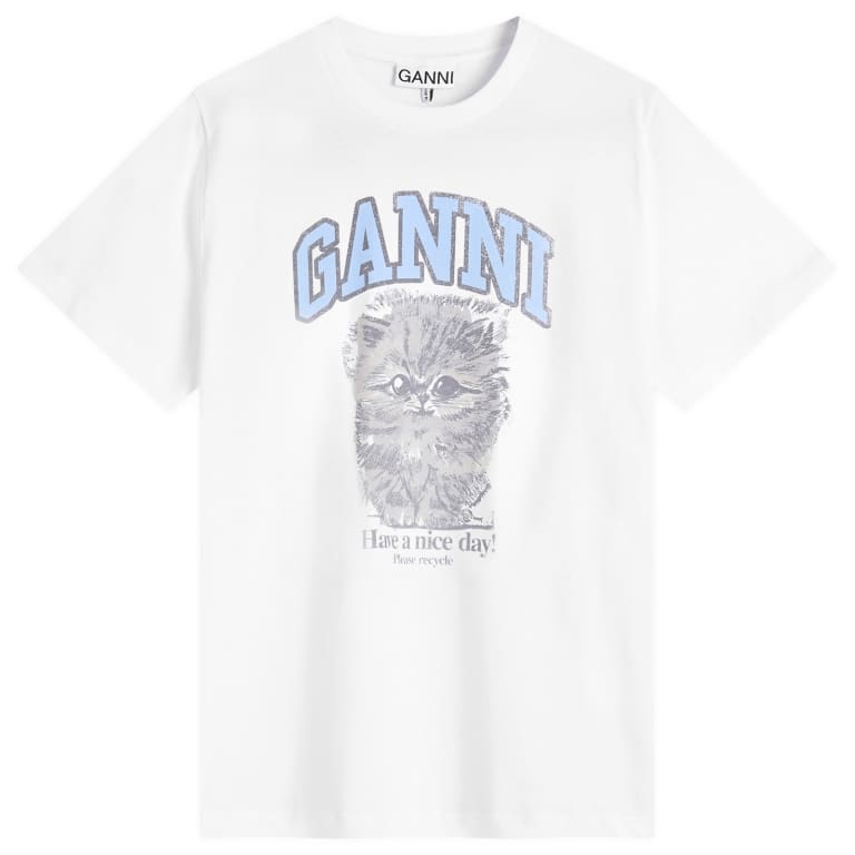GANNI Kitty Margot Relaxed T-Shirt 15190₽