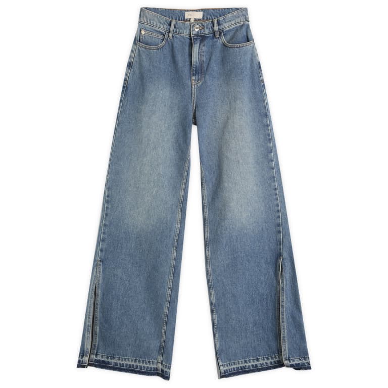 STEL Split Hem Relaxed Denim Jeans