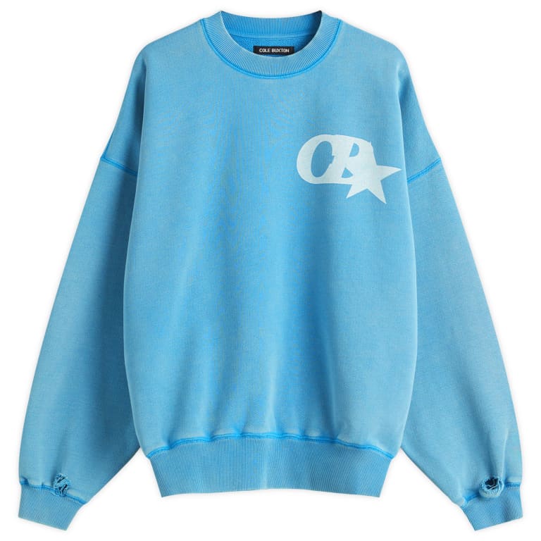 Cole Buxton CB Star Distressed Sweatshirt