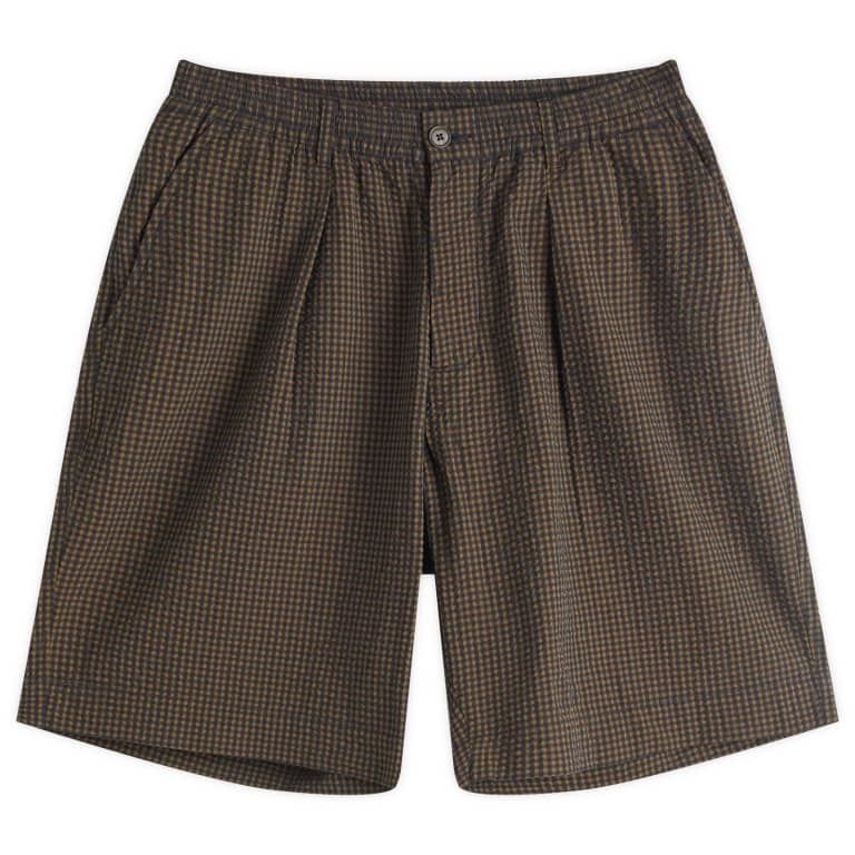 Universal Works Japanese Seersucker Pleated Track Shorts 29490₽