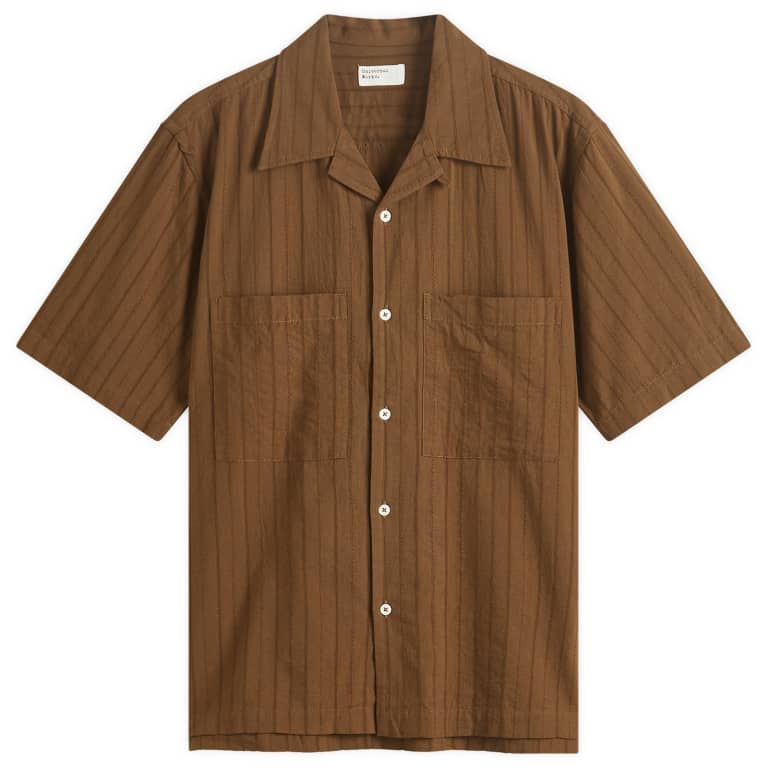 Universal Works Dobby Self Stripe Camper Shirt 32190₽