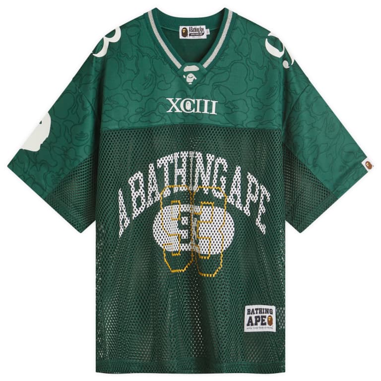 A Bathing Ape Line Camo Multi Logo Relaxed Fit Football Jersey 37090₽