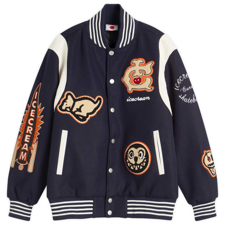 ICECREAM Collegiate Patch Varsity Jacket 61890₽