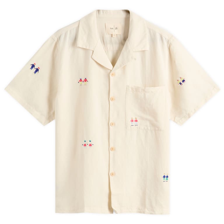Folk Relaxed Soft Collar Vacation Shirt 30290₽