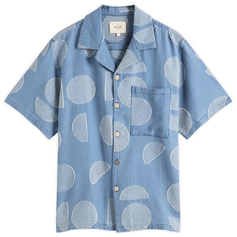 Folk Relaxed Soft Collar Vacation Shirt 30290₽