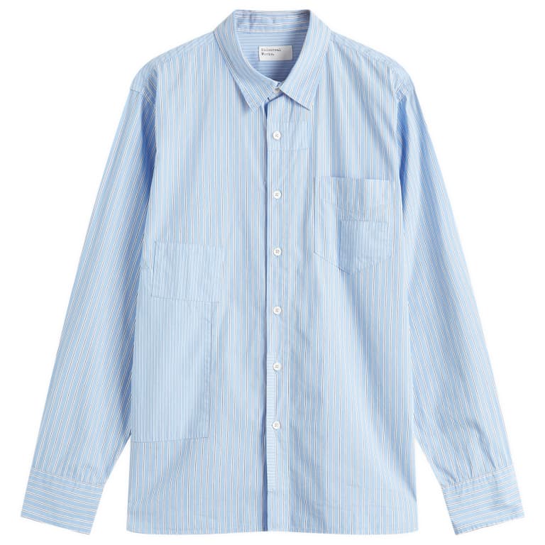Universal Works Vila Stripes Patched Shirt 30290₽
