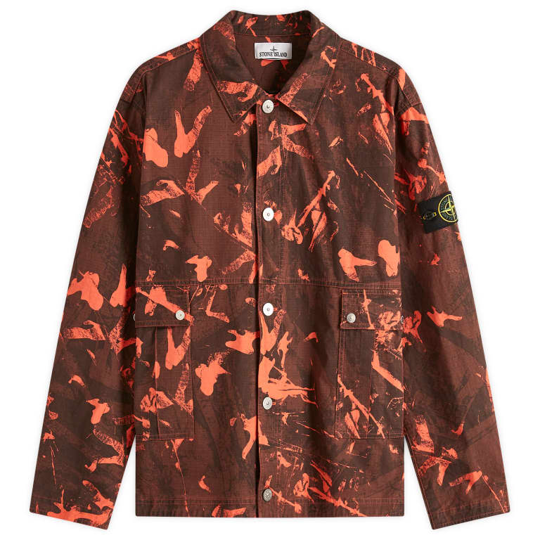 Stone Island Scan Camo Ripstop-OVD Shirt Jacket