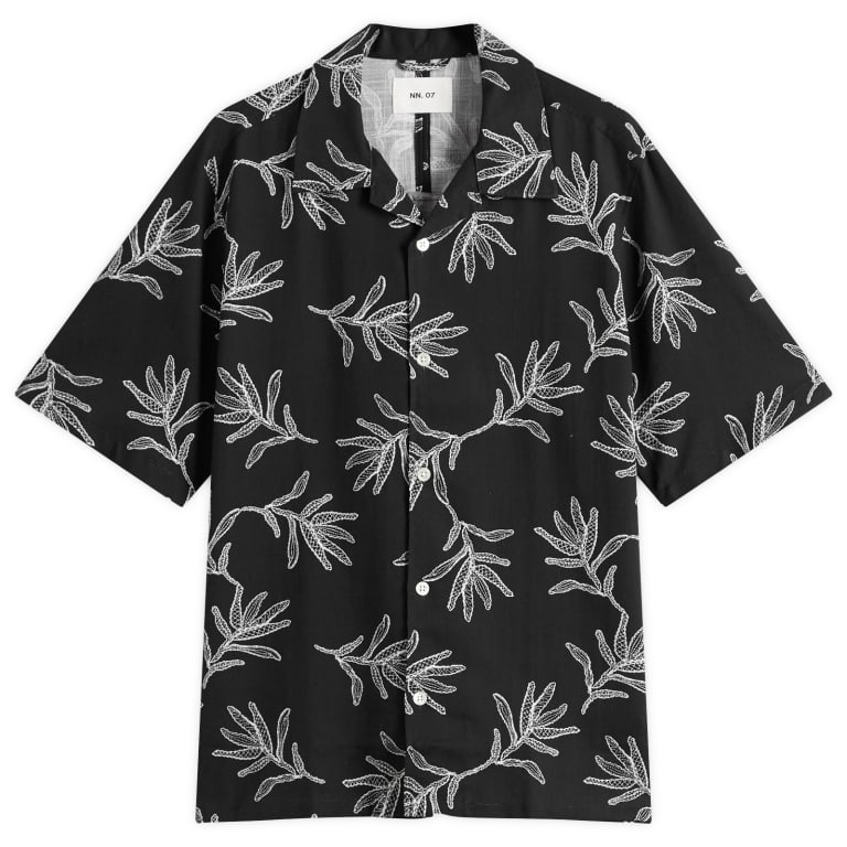 NN07 Ole Botanical Print Short Sleeve Shirt
