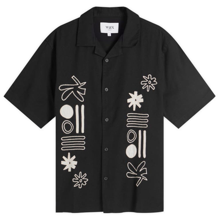 Wax London Didcot Abstract Applique Vacation Shirt