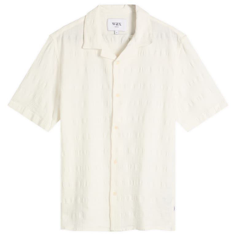 Wax London Didcot Seersucker Waffle Vacation Shirt