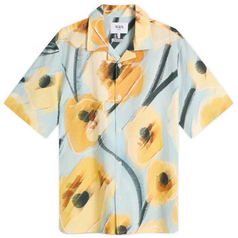 Wax London Didcot Abstract Applique Vacation Shirt