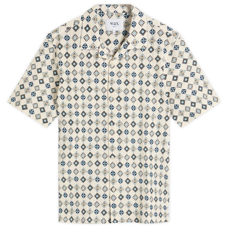 Wax London Didcot Geo Tile Vacation Shirt