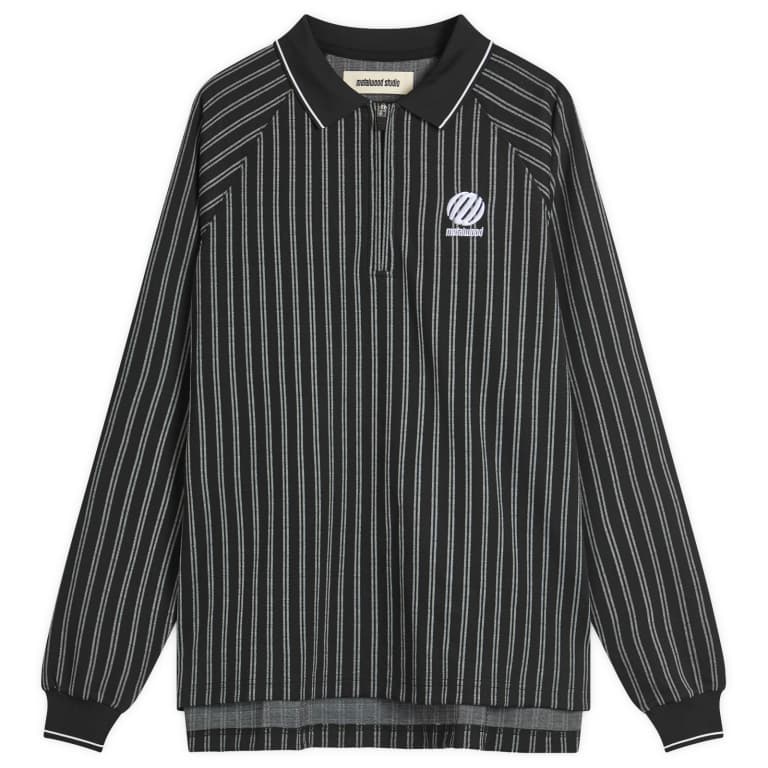 Metalwood Studio Ribbed Long Sleeve Polo