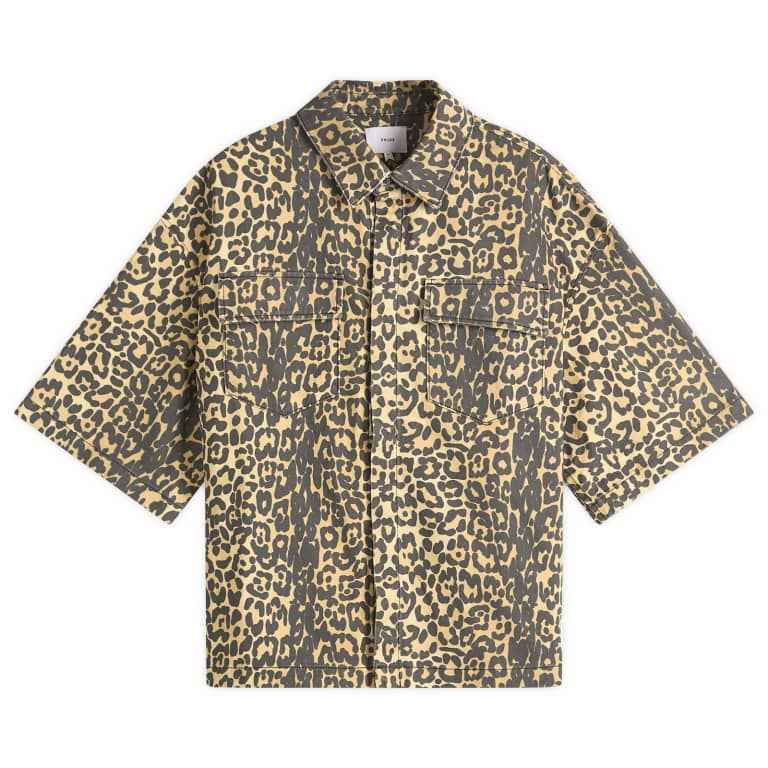 Rhude Leopard Short Sleeve Shirt 105590₽
